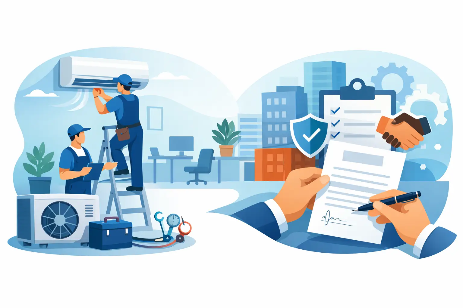 Air Conditioning Service Contract for Businesses