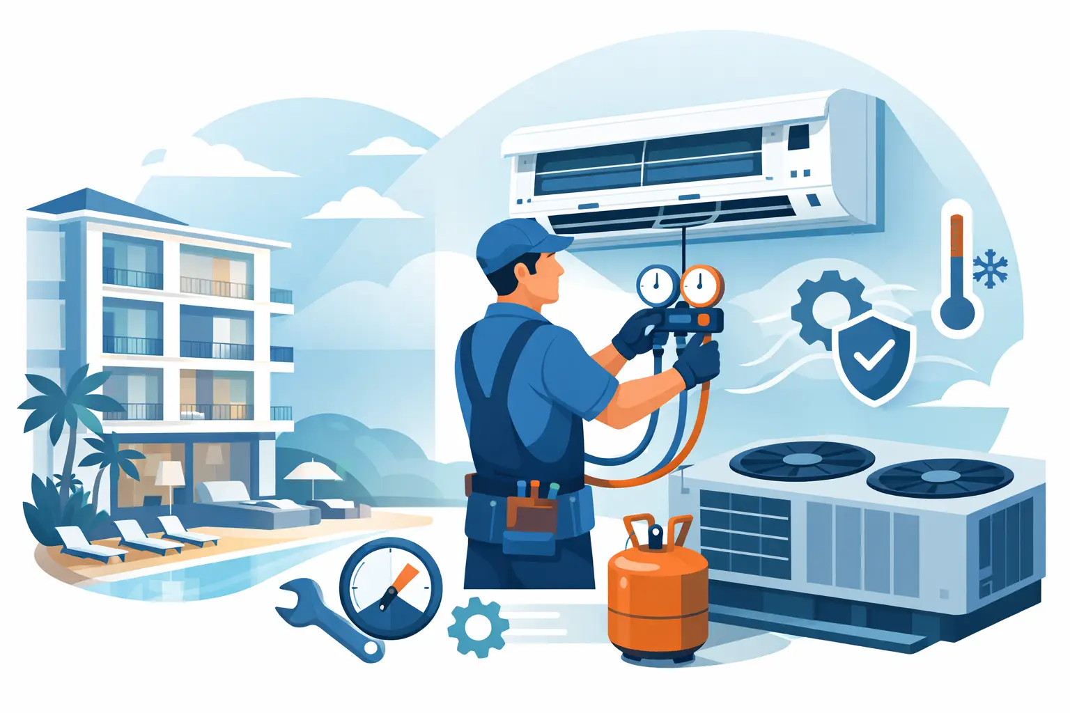 Hotel Air Conditioning Servicing That Prevents Downtime