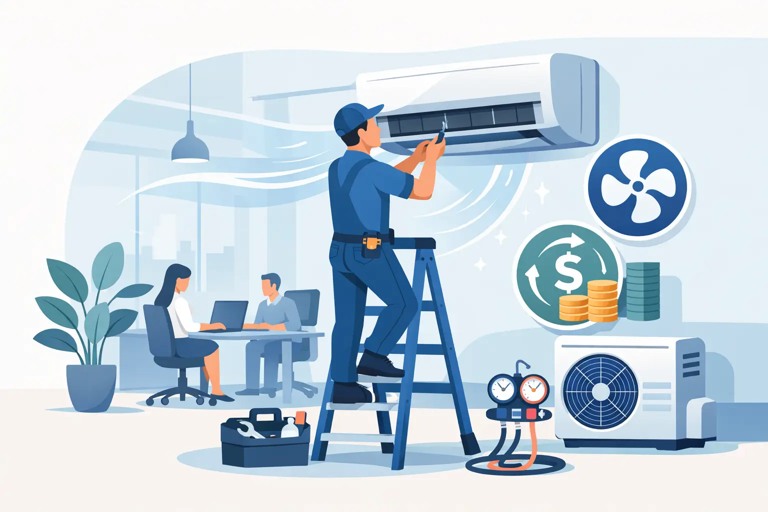 Office Air Conditioning Maintenance That Pays