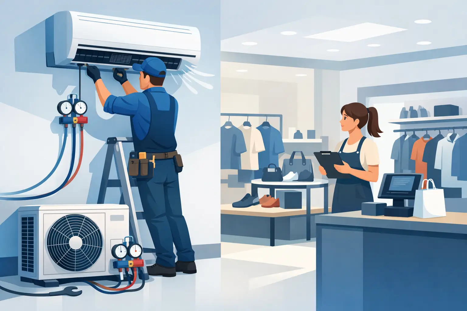 Retail Shop Air Conditioning Repair Guide