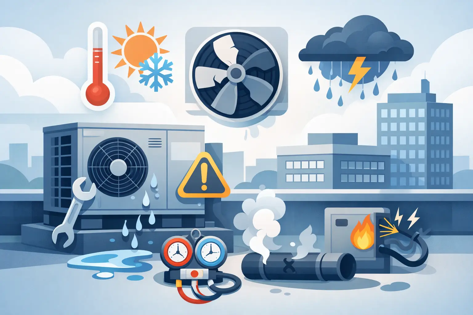 Top Causes of AC Failures in Commercial Sites
