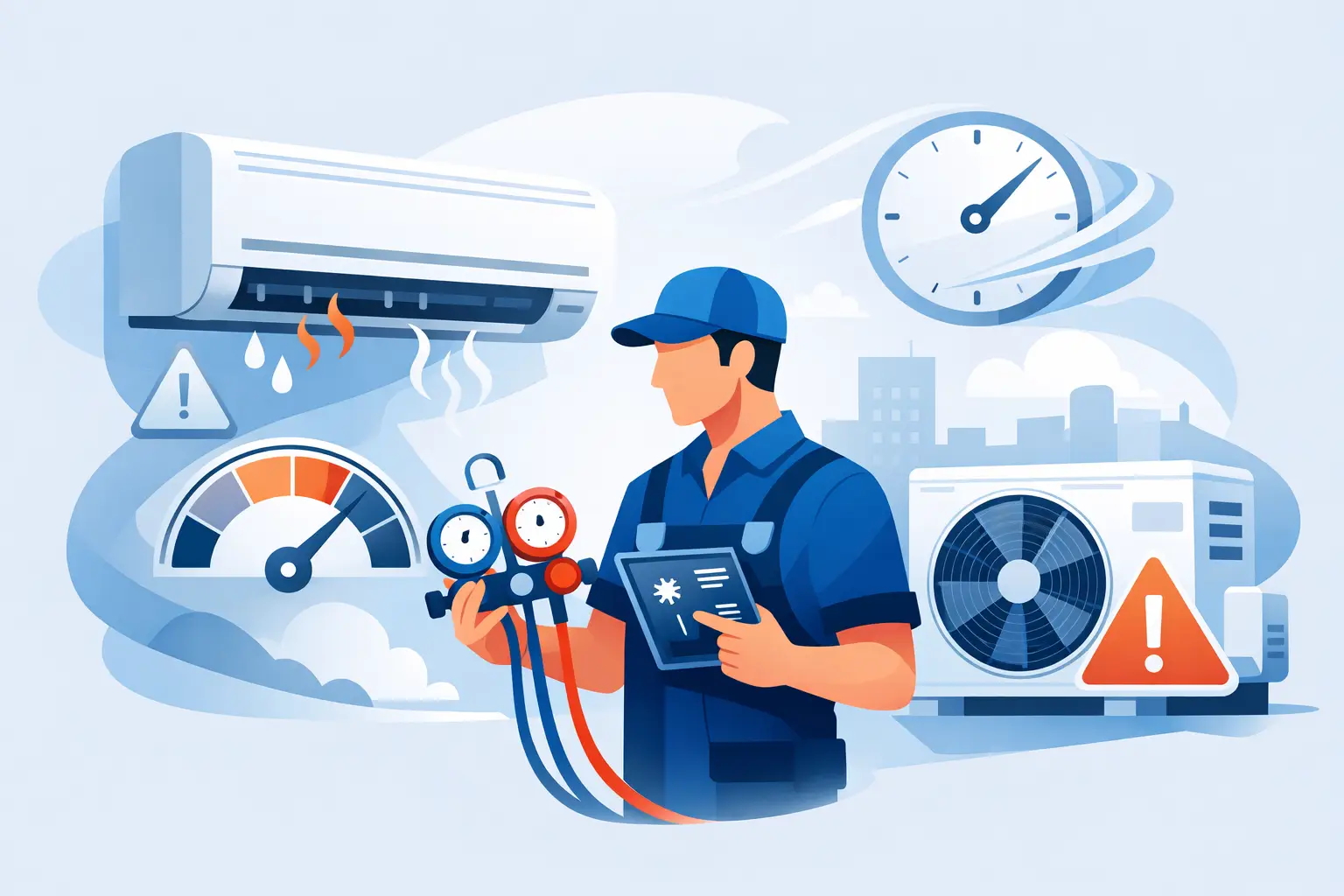 Urgent Aircon Fault Diagnosis for Fast Recovery