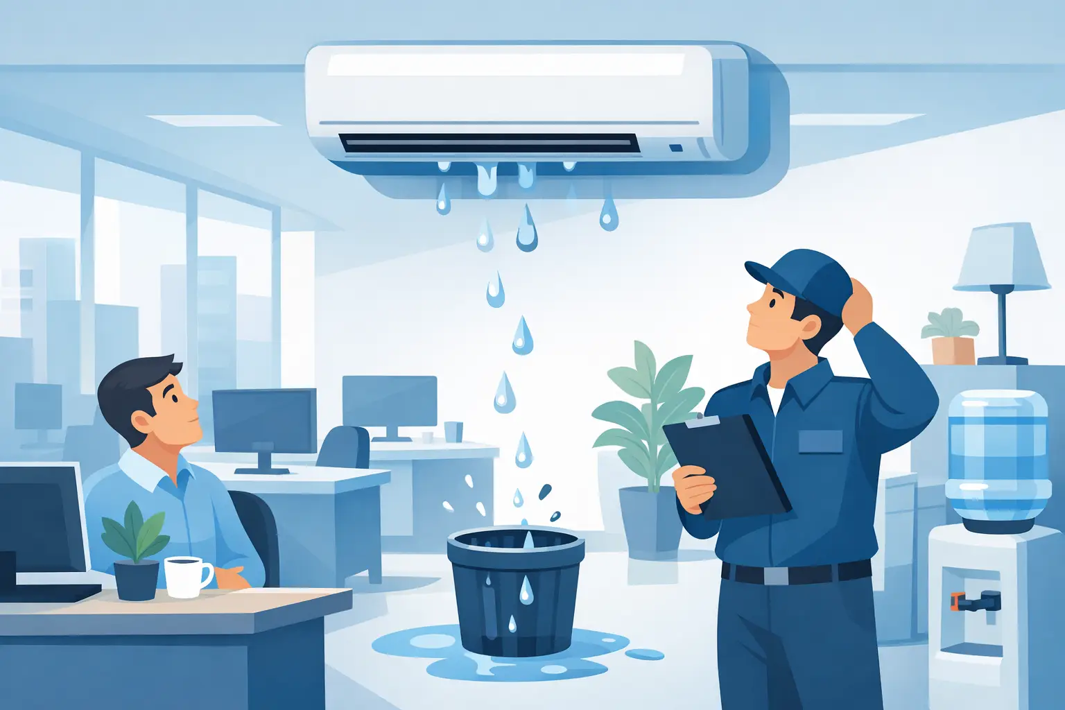 Why Is Office Aircon Leaking? Key Causes