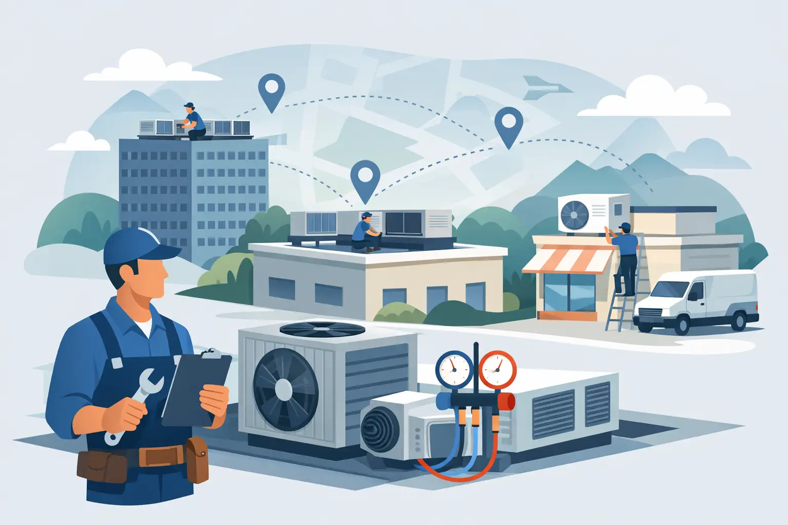 A Multi-Site HVAC Servicing Guide for Businesses