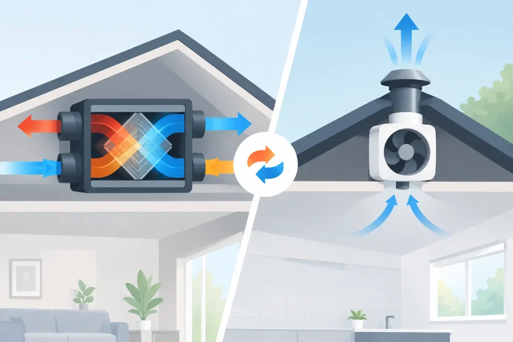 Heat Recovery Versus Extractor Fans Compared