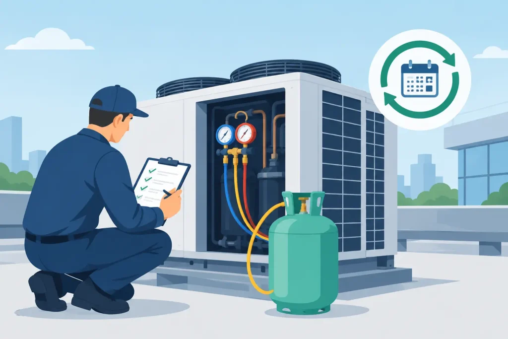 F-Gas Check Frequency for Commercial Systems