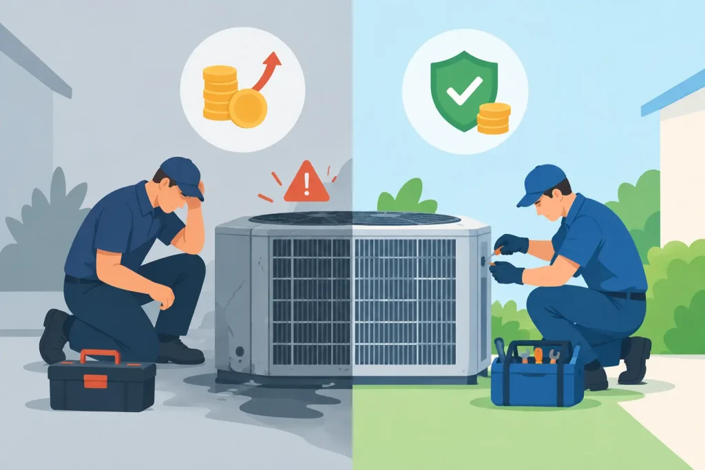 Reactive Versus Proactive HVAC Servicing Costs